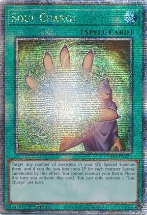 Soul Charge (Quarter Century Secret Rare) (RA04-EN222) - Quarter Century Stampede 1st Edition