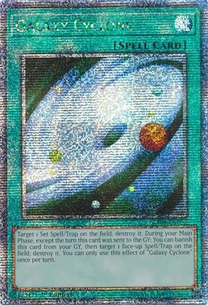 Galaxy Cyclone (Quarter Century Secret Rare) (RA04-EN250) - Quarter Century Stampede 1st Edition