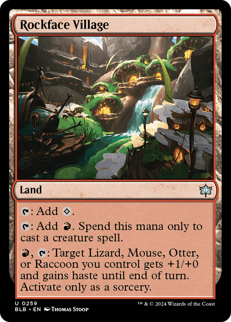Rockface Village (BLB-259) - [Bloomburrow] Foil