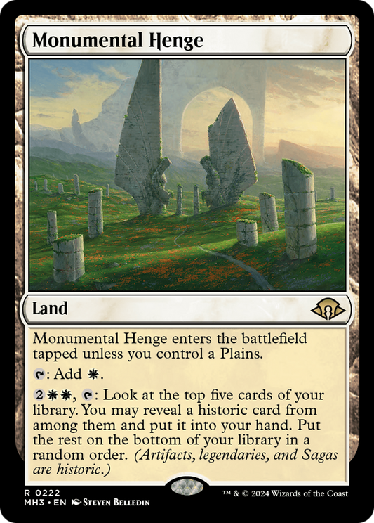 Monumental Henge (MH3-222) - [Modern Horizons 3] Feuille 
