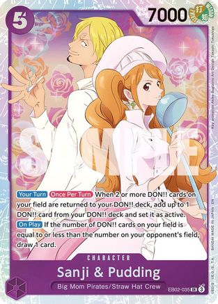 Sanji & Pudding (EB02-035) - Extra Booster: Anime 25th Collection