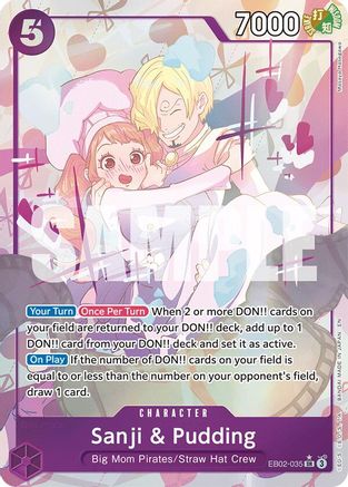 Sanji & Pudding (Alternate Art) (EB02-035) - Extra Booster: Anime 25th Collection