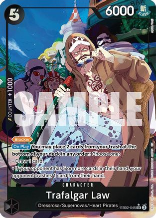 Trafalgar Law (Alternate Art) (EB02-045) - Extra Booster: Anime 25th Collection