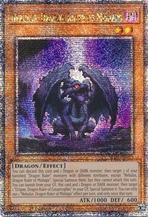 Nebulus, Dragon Ruler of Mishaps (Quarter Century Secret Rare) (ALIN-EN019) - Alliance Insight 1st Edition