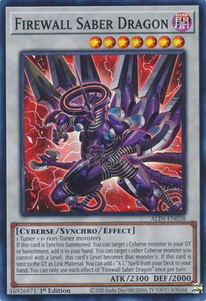 Firewall Saber Dragon (ALIN-EN038) - Alliance Insight 1st Edition