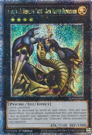 Number 69: Heraldry Crest - Dark Matter Demolition (Quarter Century Secret Rare) (ALIN-EN046) - Alliance Insight 1st Edition