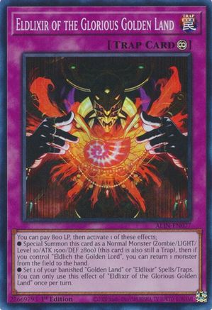 Eldlixir of the Glorious Golden Land (ALIN-EN077) - Alliance Insight 1st Edition