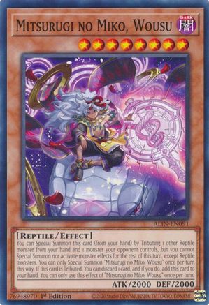 Mitsurugi no Miko, Wousu (ALIN-EN091) - Alliance Insight 1st Edition