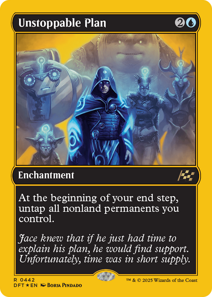 Unstoppable Plan (DFT-442) - [Aetherdrift]: (enchantment) Foil