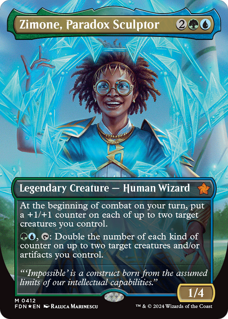 Zimone, Paradox Sculptor (FDN-412) - [Foundations] (Borderless) Foil