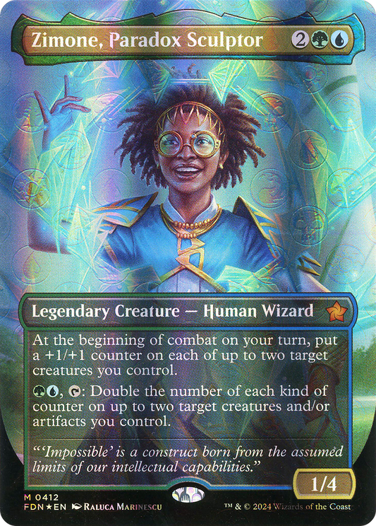 Zimone, Paradox Sculptor (FDN-412) - [Foundations] (Borderless) Foil