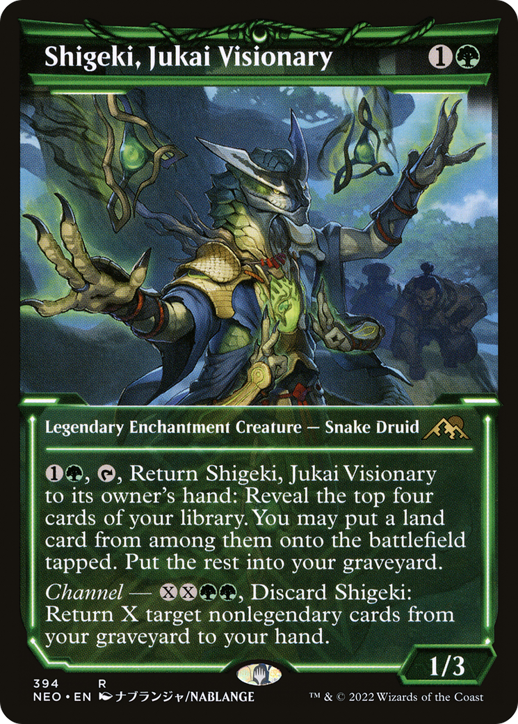 Shigeki, Jukai Visionary (NEO-394) - [Kamigawa: Neon Dynasty]: (Showcase) Foil