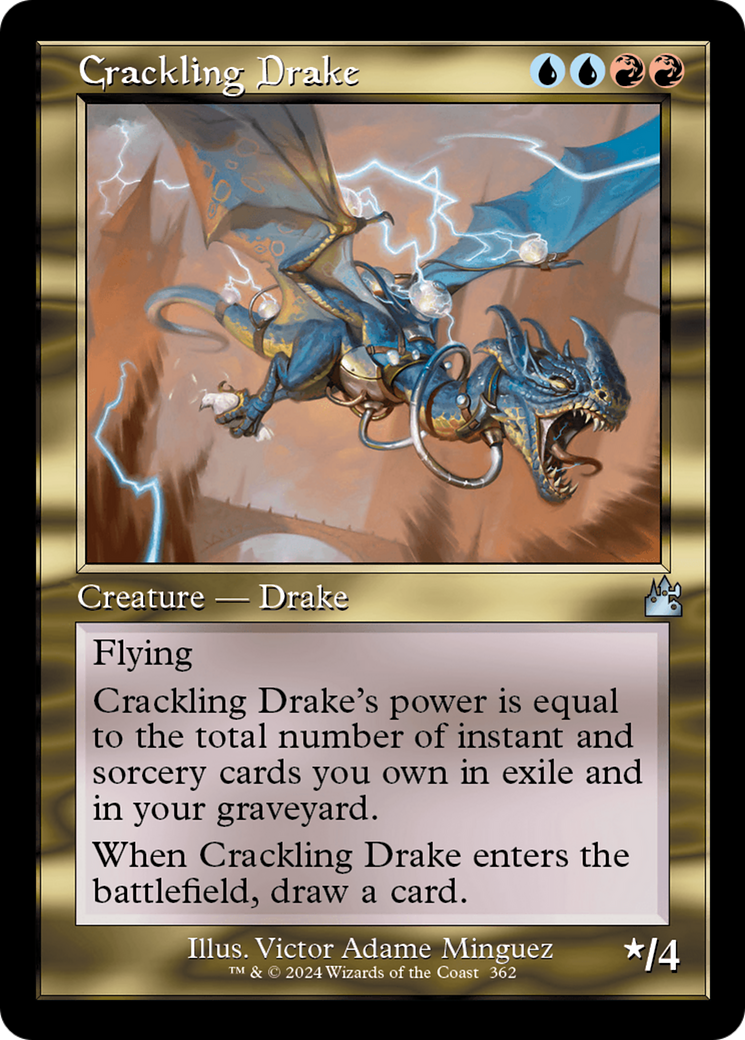 Crackling Drake (RVR-362) - [Ravnica Remastered] Foil