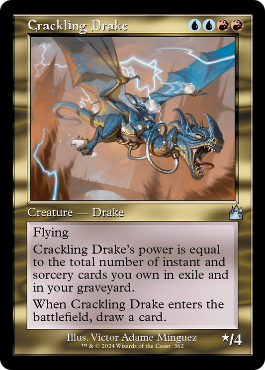 Crackling Drake (RVR-362) - [Ravnica Remastered] Foil