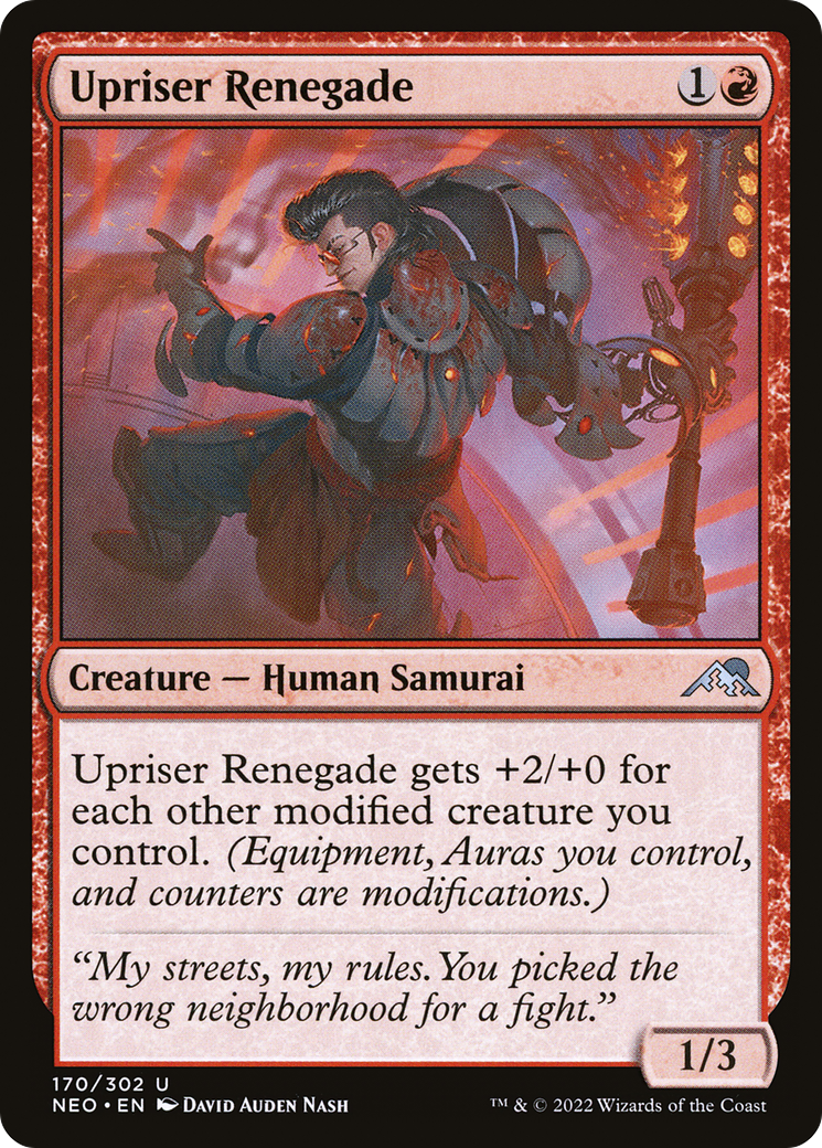 Upriser Renegade (NEO-170) - [Kamigawa: Neon Dynasty]