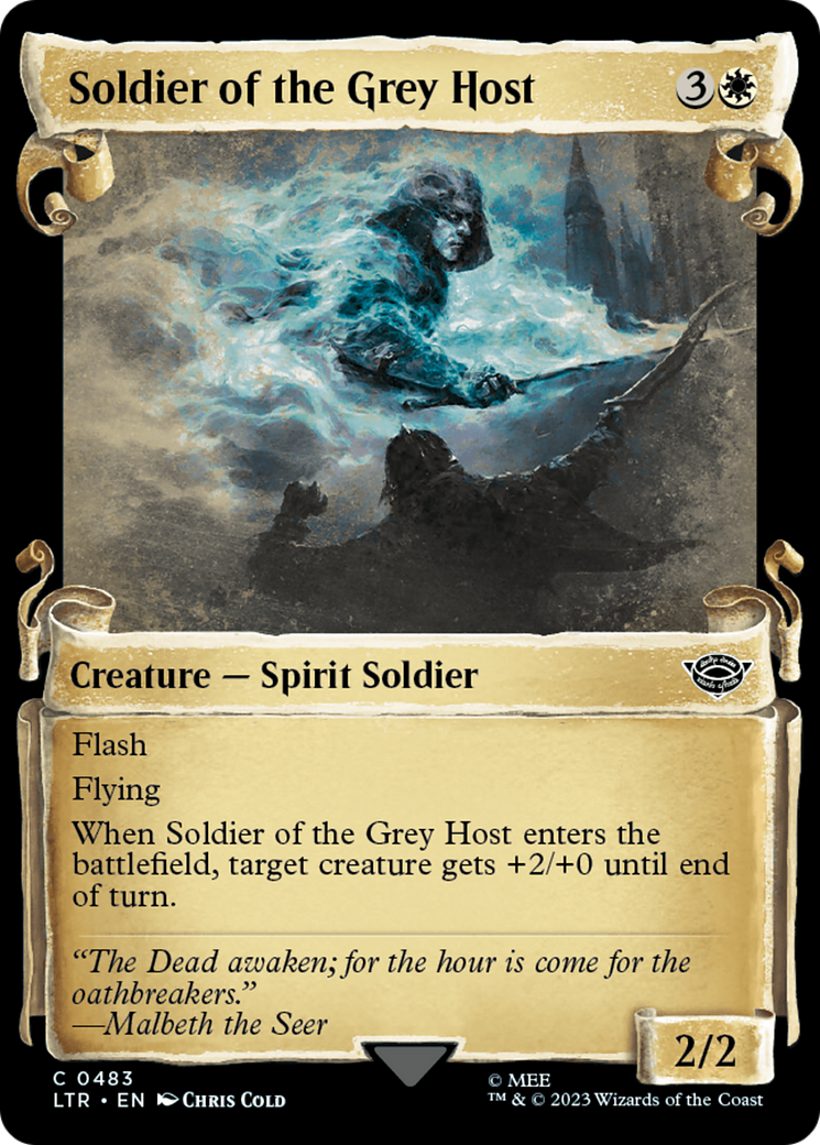 Soldier of the Grey Host (LTR-483) - [The Lord of the Rings: Tales of Middle-earth]: (Showcase) Foil