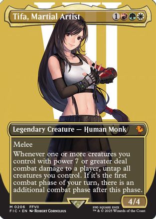 Tifa, Martial Artist (Borderless) (FIC-206) - [Commander: FINAL FANTASY] Foil