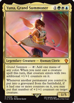 Yuna, Grand Summoner (FIC-008) - [Commander: FINAL FANTASY] Foil