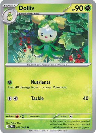 Dolliv 022/182 - [SV10 Destined Rivals] Reverse Holofoil