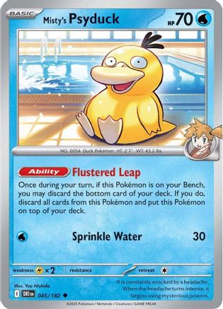 Misty's Psyduck 045/182 - [SV10 Destined Rivals] Reverse Holofoil