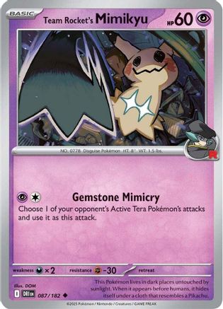 Team Rocket's Mimikyu 087/182 - [SV10 Destined Rivals] Reverse Holofoil