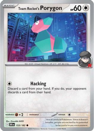 Team Rocket's Porygon 153 - [SV10 Destined Rivals]