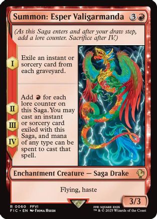 Summon: Esper Valigarmanda (FIC-060) - [Commander: FINAL FANTASY] Foil