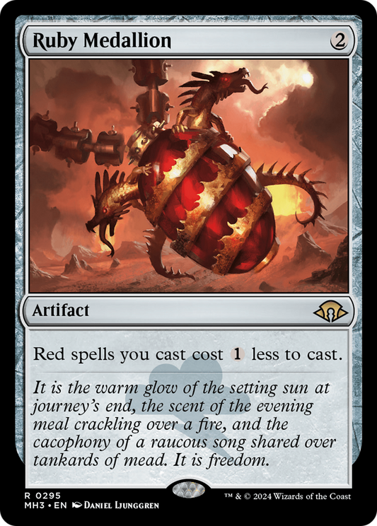 Médaillon Rubis (MH3-295) - [Modern Horizons 3] Feuille 