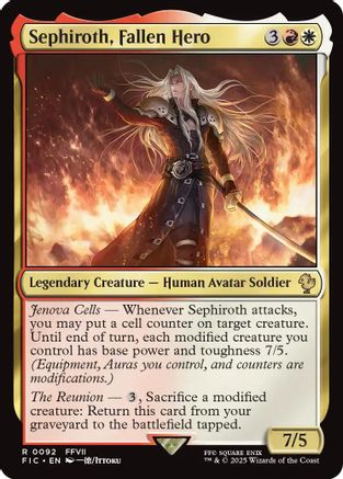 Sephiroth, Fallen Hero (FIC-092) - [Commander: FINAL FANTASY]