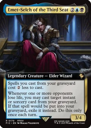 Emet-Selch of the Third Seat (Extended Art) (FIC-170) - [Commander: FINAL FANTASY]