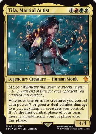 Tifa, Martial Artist (Surge Foil) (FIC-225) - [Commander: FINAL FANTASY] Foil