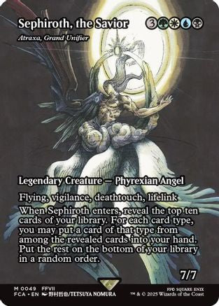 Sephiroth, the Savior - Atraxa, Grand Unifier (Showcase) (FCA-049) - [FINAL FANTASY: Through the Ages] Foil