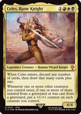 Celes, Rune Knight (FIC-001) - [Commander: FINAL FANTASY]