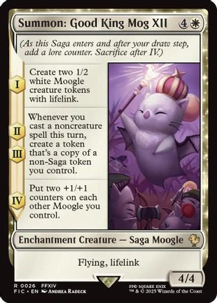 Summon: Good King Mog XII (FIC-026) - [Commander: FINAL FANTASY]
