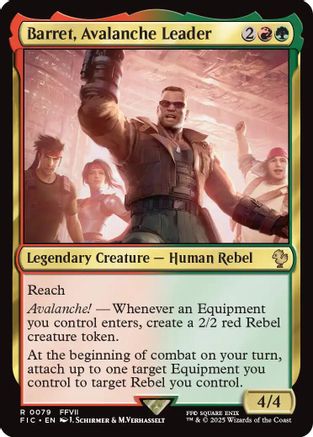 Barret, Avalanche Leader (FIC-079) - [Commander: FINAL FANTASY]