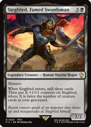 Siegfried, Famed Swordsman (FIC-051) - [Commander: FINAL FANTASY]