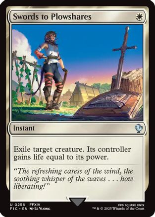 Swords to Plowshares (FIC-256) - [Commander: FINAL FANTASY]