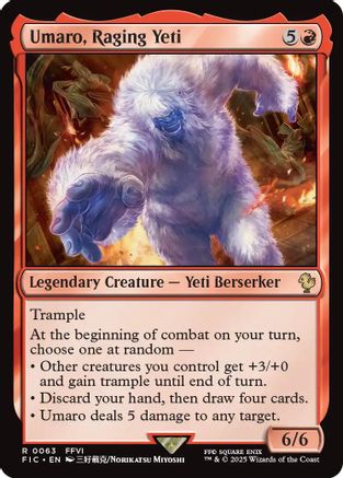 Umaro, Raging Yeti (FIC-063) - [Commander: FINAL FANTASY]