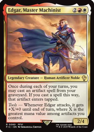 Edgar, Master Machinist (FIC-080) - [Commander: FINAL FANTASY]