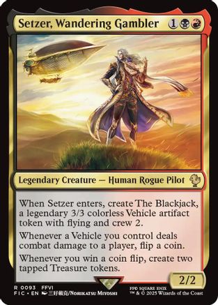 Setzer, Wandering Gambler (FIC-093) - [Commander: FINAL FANTASY]