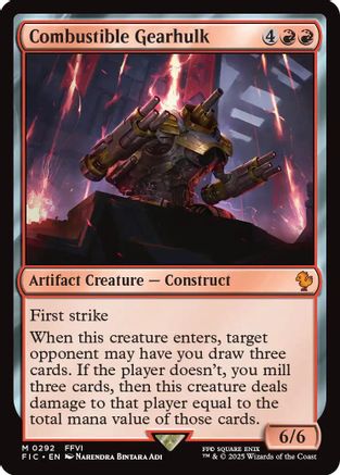 Combustible Gearhulk (FIC-292) - [Commander: FINAL FANTASY]