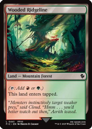 Wooded Ridgeline (FIC-441) - [Commander: FINAL FANTASY]