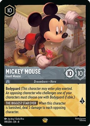 Mickey Mouse - Giant Mouse (199/204) - [ Reign of Jafar ]