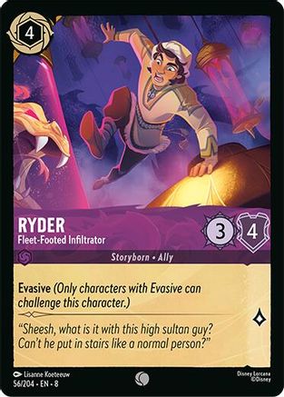 Ryder - Fleet-Footed Infiltrator (56/204) - [ Reign of Jafar ] Cold Foil