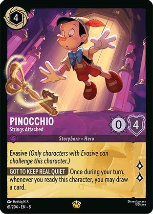 Pinocchio - Strings Attached (61/204) - [ Reign of Jafar ] Cold Foil