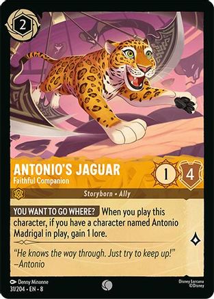 Antonio's Jaguar - Faithful Companion (31/204) - [ Reign of Jafar ] Cold Foil
