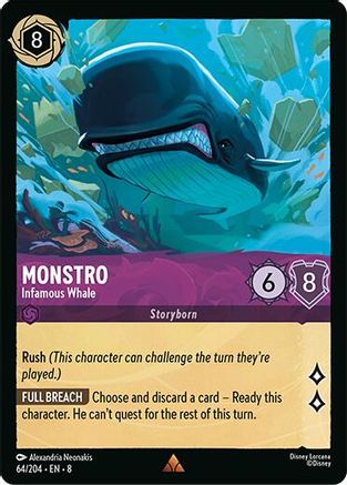 Monstro - Infamous Whale (64/204) - [ Reign of Jafar ] Cold Foil