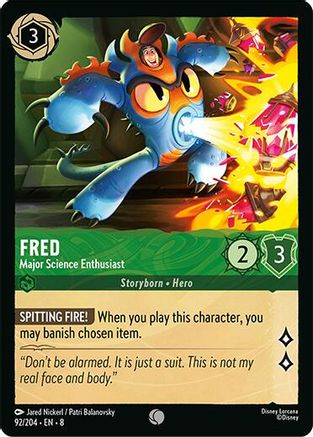 Fred - Major Science Enthusiast (92/204) - [ Reign of Jafar ] Cold Foil