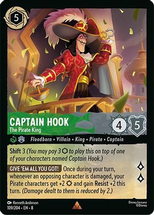 Captain Hook - The Pirate King (109/204) - [ Reign of Jafar ]