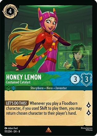 Honey Lemon - Costumed Catalyst (111/204) - [ Reign of Jafar ] Cold Foil